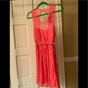Lace cut out dress short and sweet!